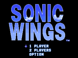 Aero Fighters title screen for Super Nintendo